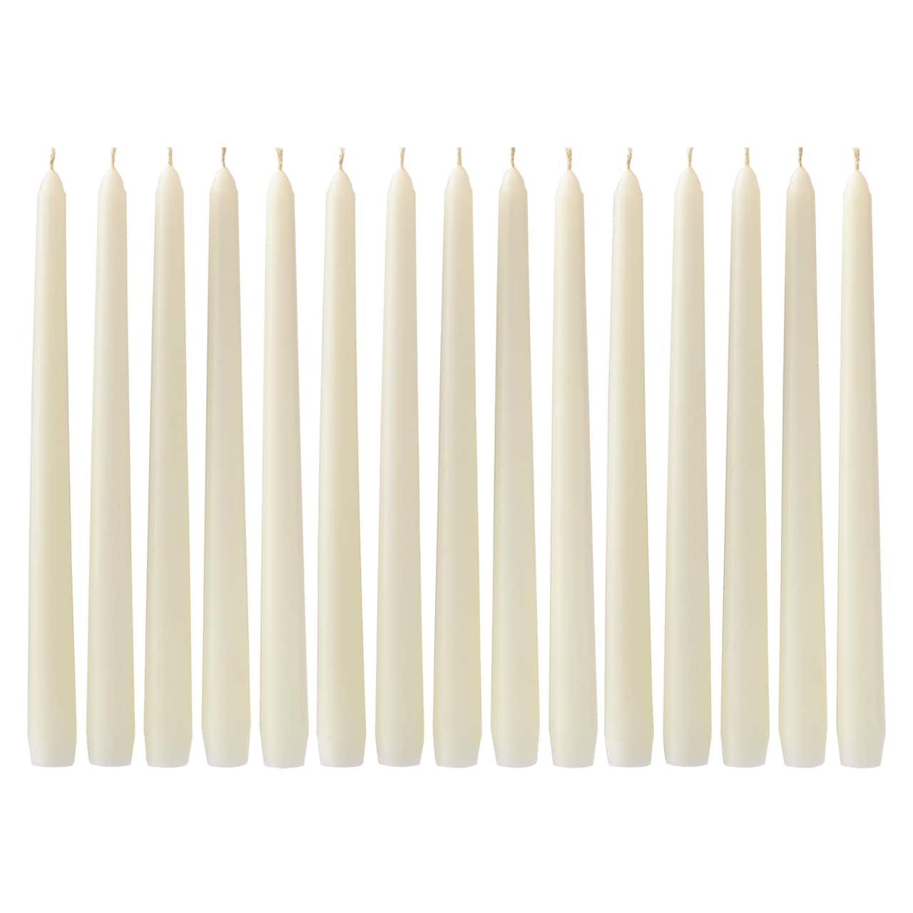 12 Packs: 15 ct. (180 total) 10&#x22; White Taper Candles by Ashland&#xAE;